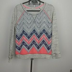 Jolt Medium Sweatshirt Blue and Pink